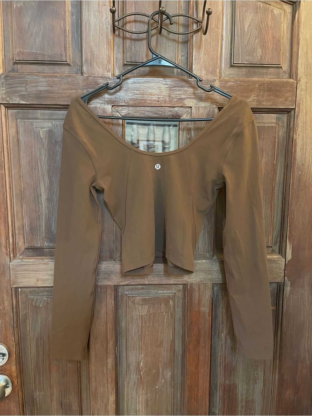 Lululemon Align Long Sleeve Scoop-Neck Crop Top - Brown - Picture 3 of 3
